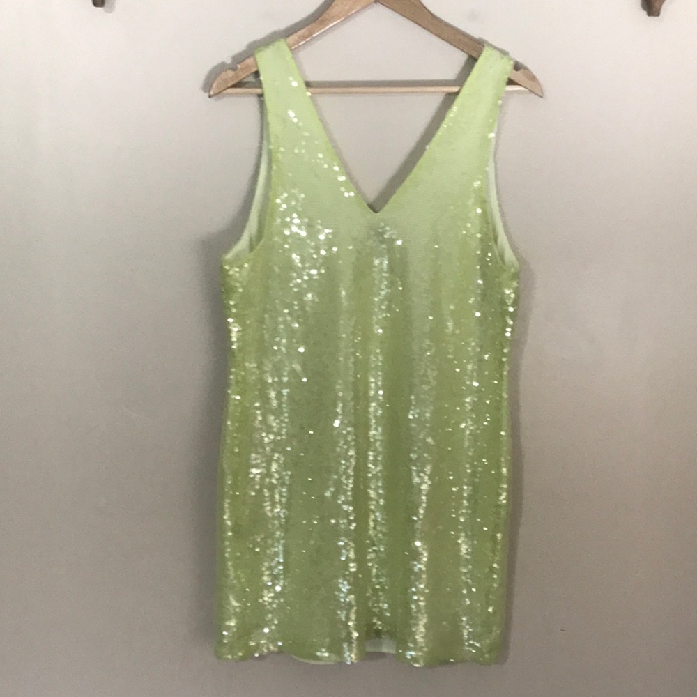 a new day Green Sequin Mini Dress NWT - Picture 6 of 7